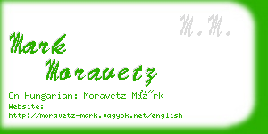 mark moravetz business card